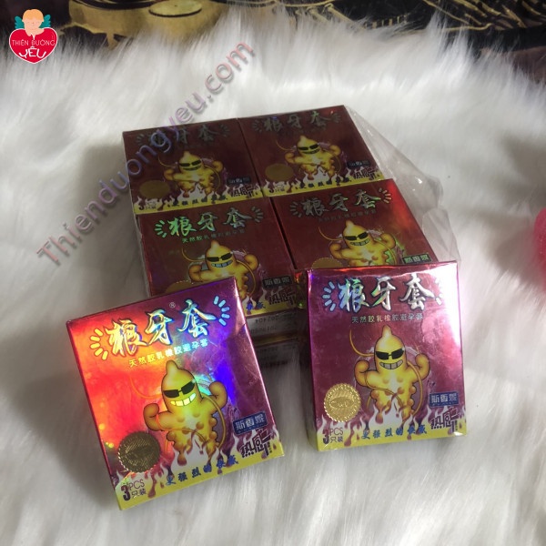 Hộp Bao Cao Su Nóng 3 Cái Đôn Gân Gai Nhiệt Độ chính Hãng Giá rẻ